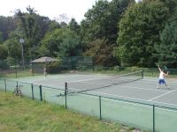 our private tennis court